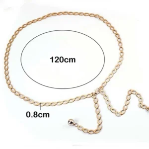 Alternative view of Saree belt / chain link belt