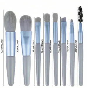 Alternative view of Portable makeup brush set  (set of 8)