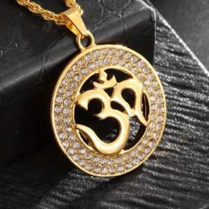 Aum pendant and chain